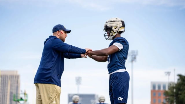 Georgia Tech Defensive Coordinator Tyler Santucci